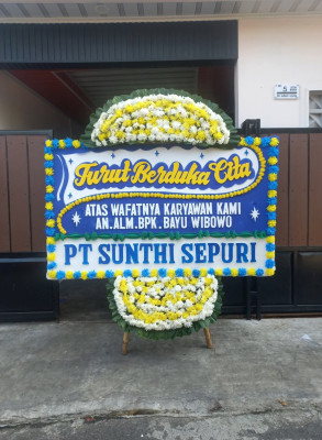 Papan Bunga Duka di Kualuh Leidong